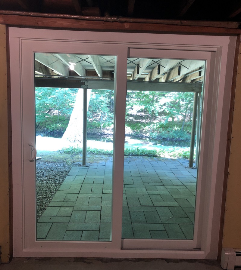 Vinyl Patio door replacement in Bedford CT